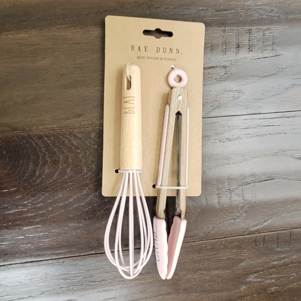 Rae Dunn Mini Whisk & Tongs 😍